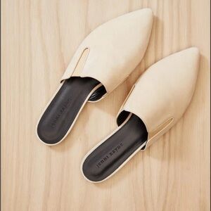 JENNI KAYNE Size 38.5 • Saddle Suede Pointed Toe Mules.